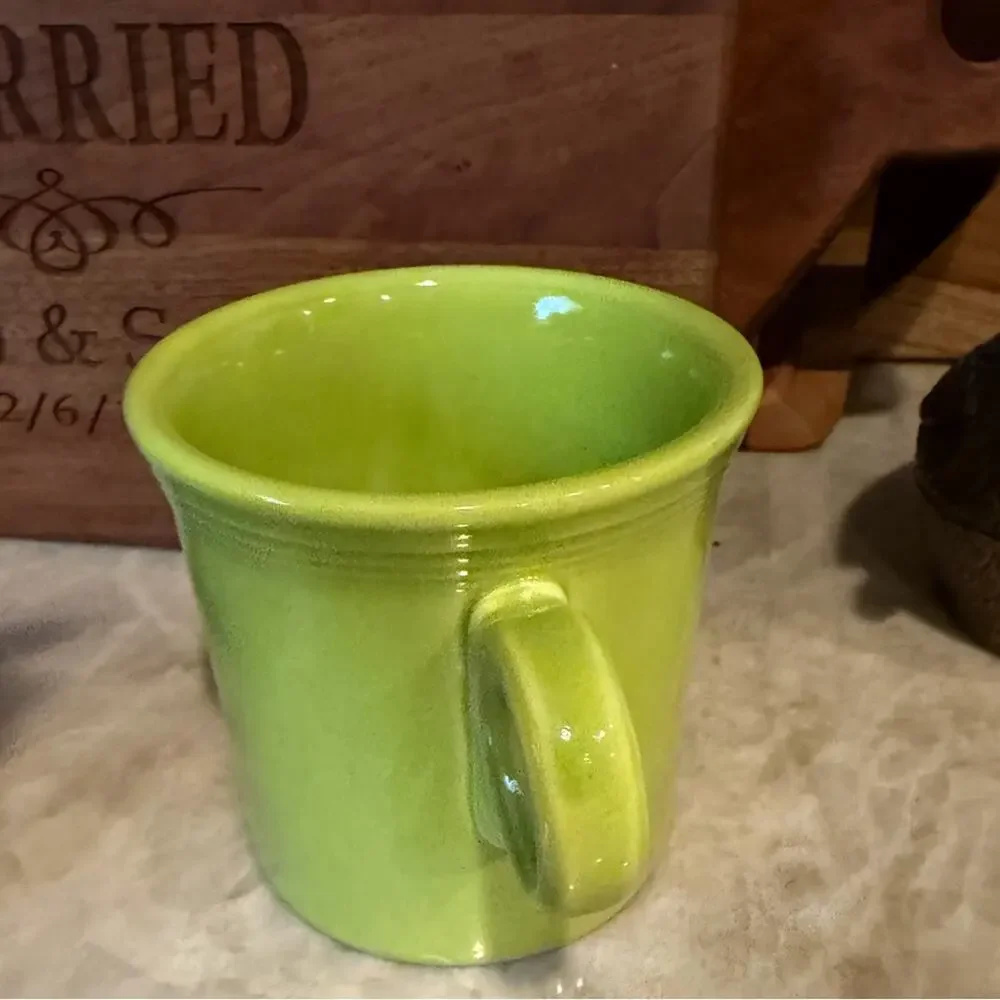 Vintage Fiesta ware chartreuse mug Rare Find
